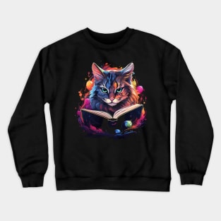 Bobcat Reads Book Crewneck Sweatshirt